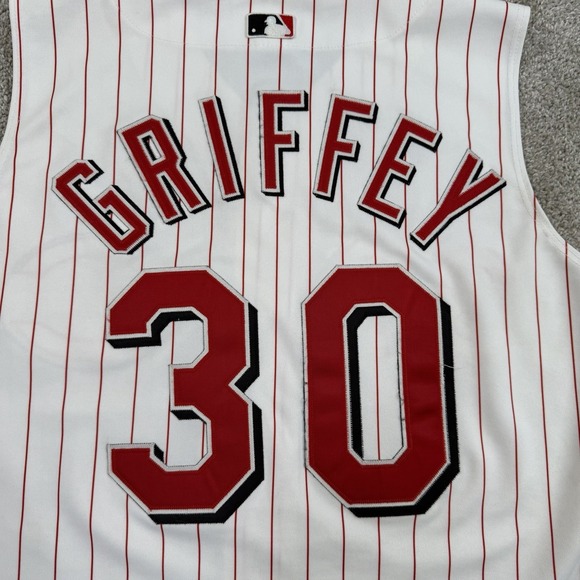 Ken Griffey Jr #30 Cincinnati Reds Authentic On-Field Russell Vest Jersey 44 (L) - Picture 11 of 11